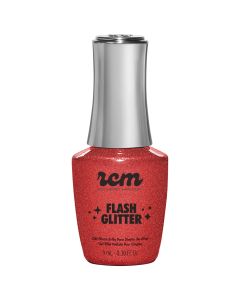 Red Carpet Manicure Disco Cherry Flash Glitter, 0.3 fl oz.