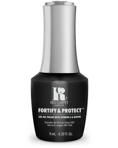 Red Carpet Manicure Fortify & Protect Black Stretch Limo LED Nail Gel Color, 0.3 fl oz.