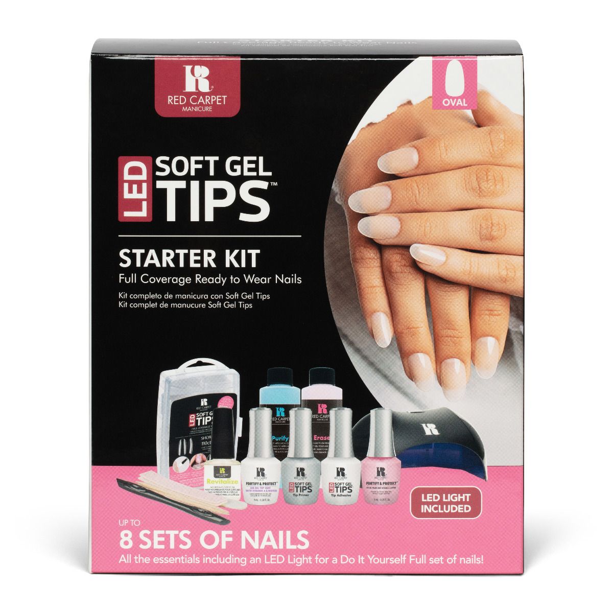 RED CARPET MANICURE LED SOFT GEL STARTER KIT - OVAL