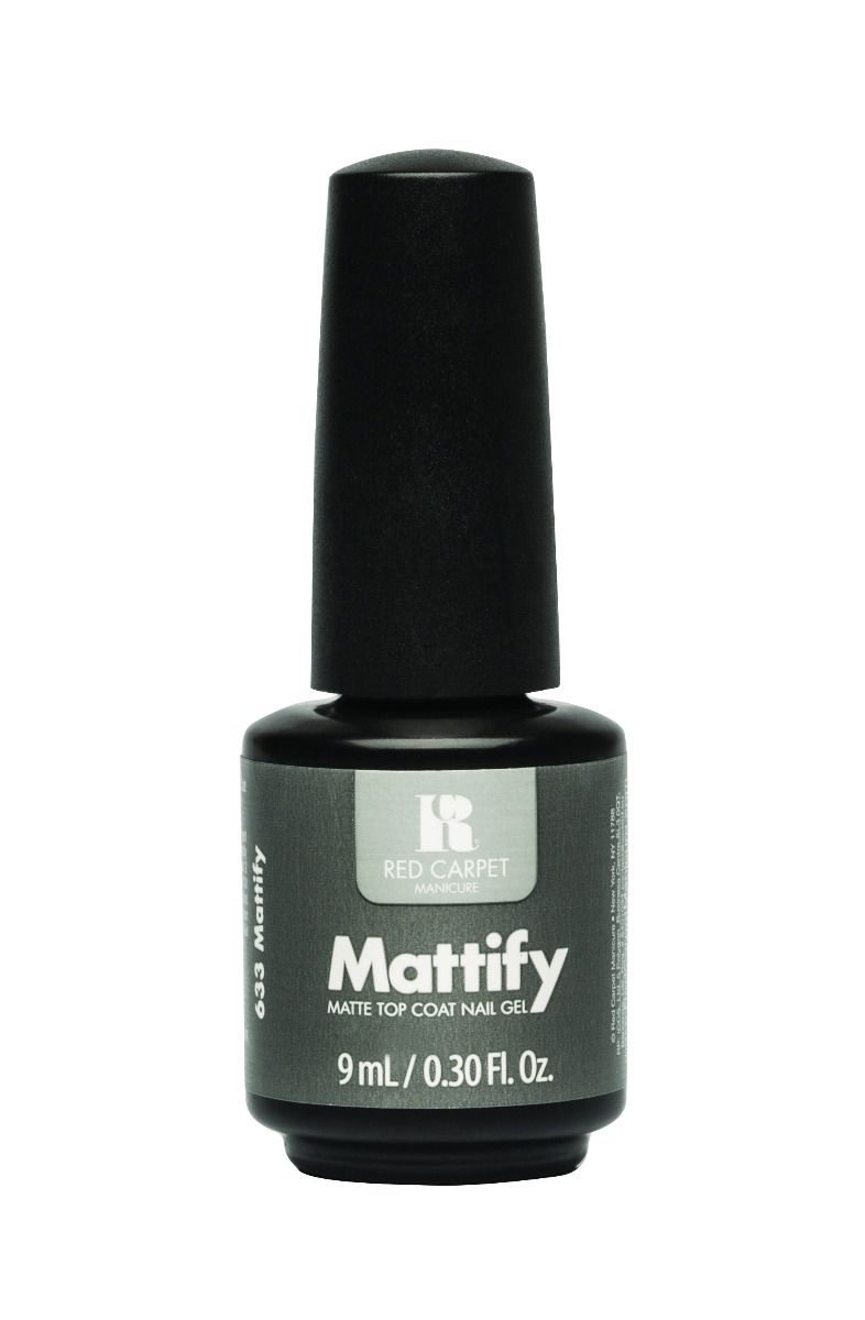 Red Carpet Manicure Mattify Matte Top Coat Nail Gel, 0.3 fl oz.