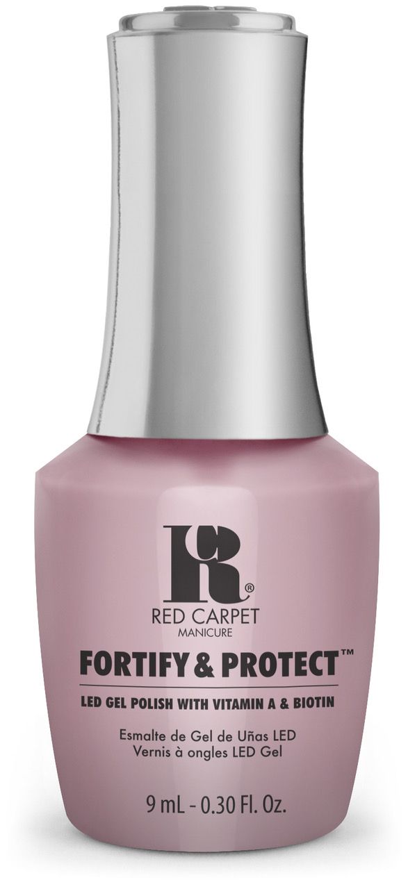 Red Carpet Manicure Fortify & Protect Designer Darling LED Nail Gel Color, 0.3 fl oz.