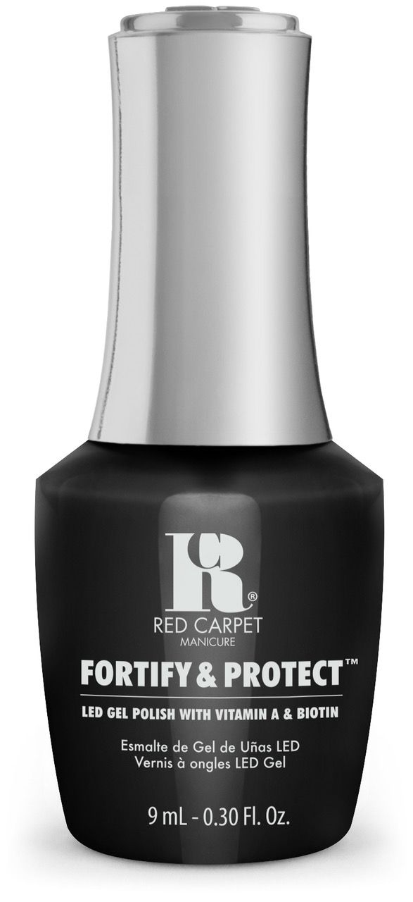 Red Carpet Manicure Fortify & Protect Black Stretch Limo LED Nail Gel Color