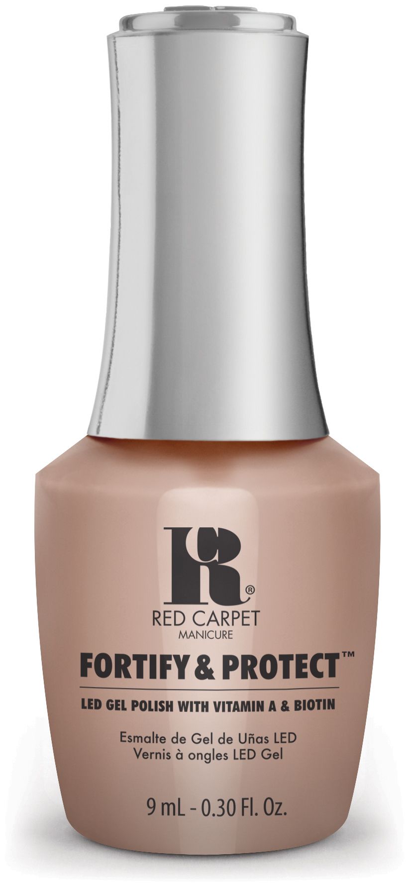 Red Carpet Manicure Fortify & Protect Champagne Showers LED Nail Gel Color, 0.3 fl oz.
