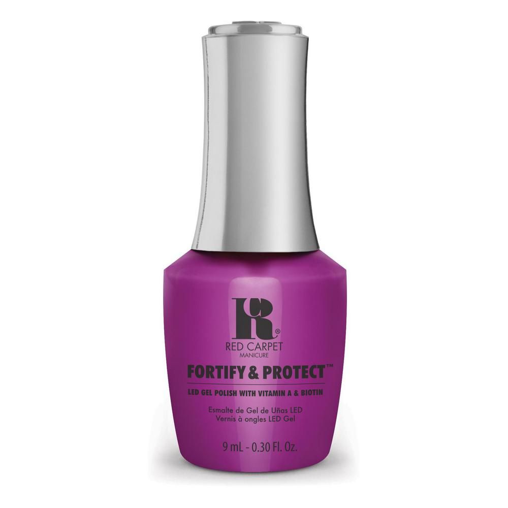 Red Carpet Manicure Fortify and Protect Beaches & Bikinis LED Nail Gel Color, 0.3 fl oz.