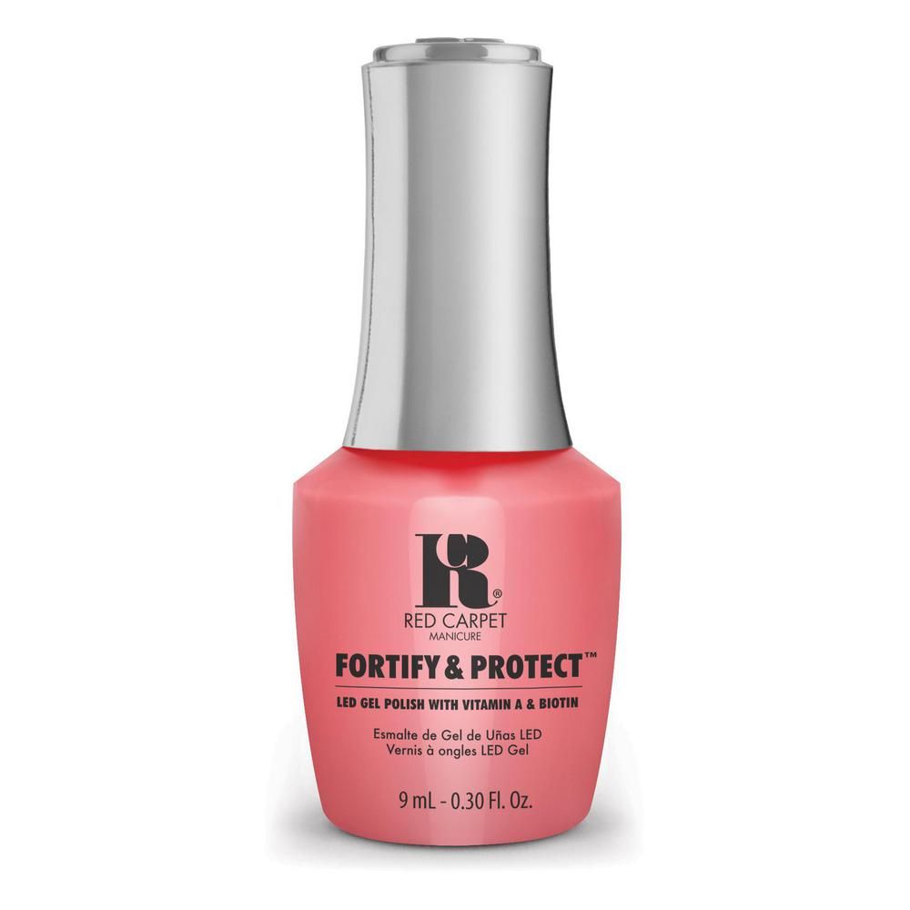 Red Carpet Manicure Fortify and Protect Mai Tai For Me LED Nail Gel Color, 0.3 fl oz.