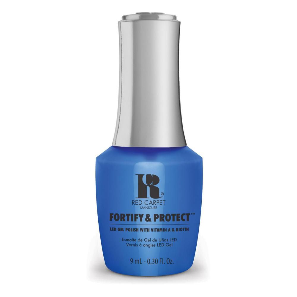 Red Carpet Manicure Fortify and Protect Seas The Summer LED Nail Gel Color, 0.3 fl oz.