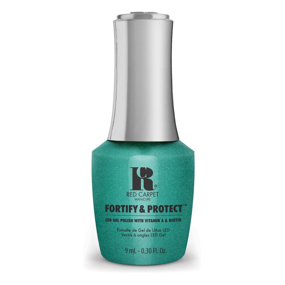 Red Carpet Manicure Fortify and Protect Vacation Goals LED Nail Gel Color, 0.3 fl oz.